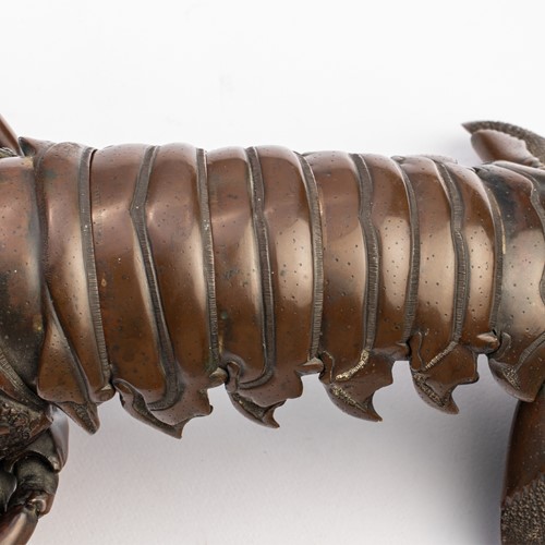Lot A large Japanese patinated bronze Jizai...
