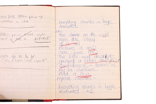 Lot 57 - Depeche Mode: a notebook relating to the 1983 '...