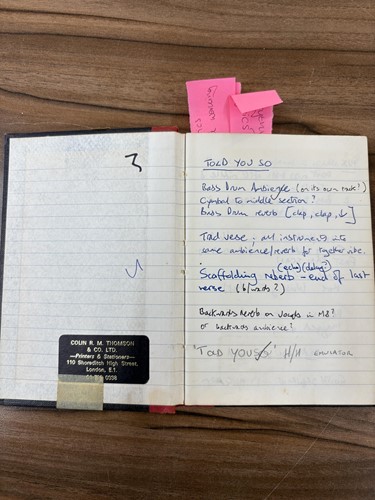 Lot 57 - Depeche Mode: a notebook relating to the 1983 '...