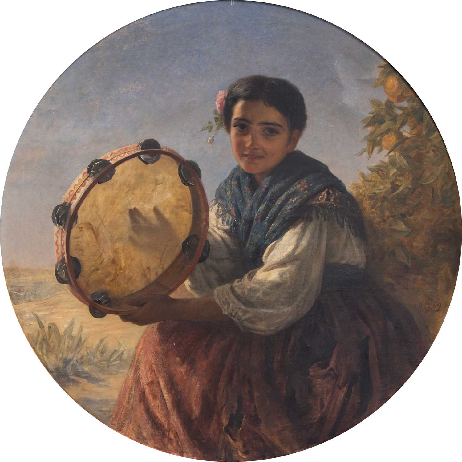 Lot 37 - Edwin Long (British 1829-1891) The Tambourine...