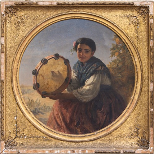 Lot 37 - Edwin Long (British 1829-1891) The Tambourine...