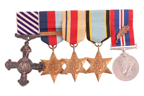 Lot A World War II D.F.C. medal group, awarded to...