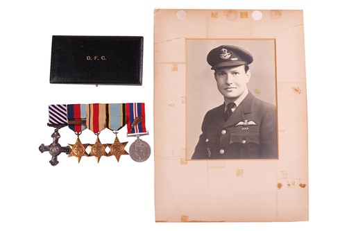 Lot A World War II D.F.C. medal group, awarded to...