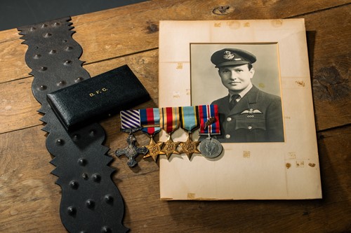Lot A World War II D.F.C. medal group, awarded to...