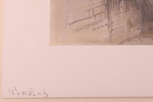 Lot 3 - David Roberts (Scottish 1796-1864) Citadel of...