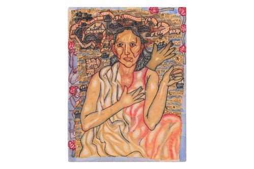 Lot 31 - Arpita Singh (Indian b.1937) 'Crossed Fingers'...