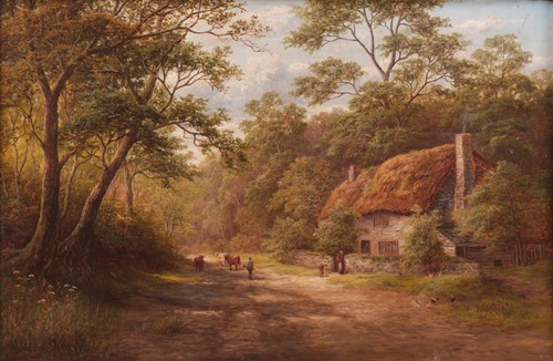 Lot 45 - William Mellor (British 1851-1931) Herding the...