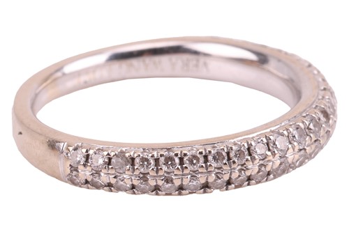 Lot 132 - A diamond half-eternity ring from Vera Wang...