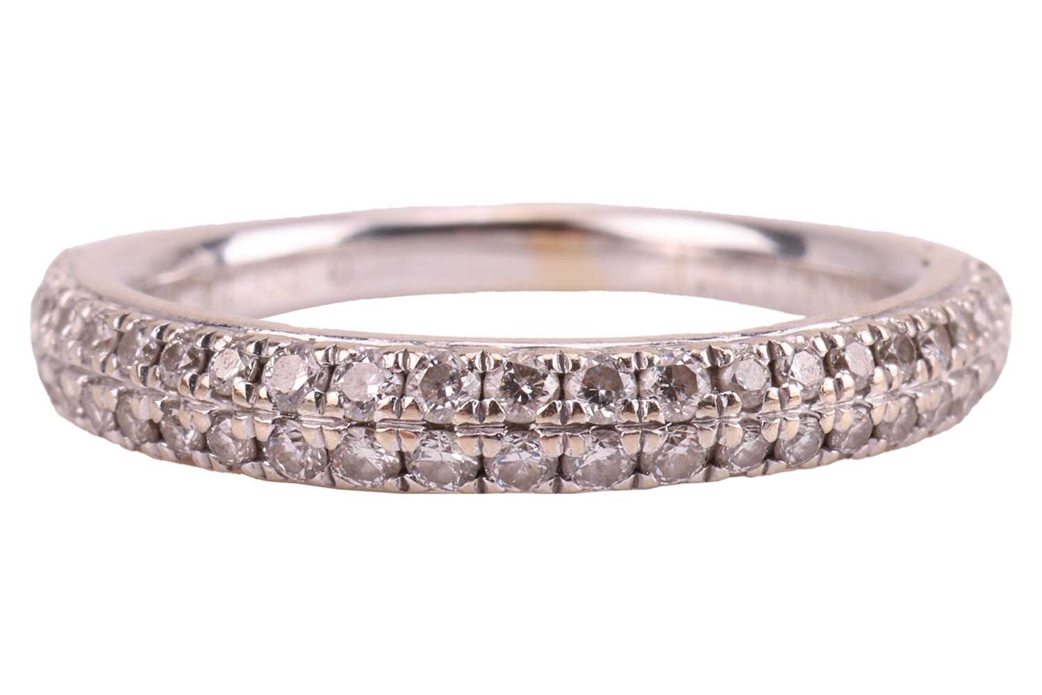 Lot 132 - A diamond half-eternity ring from Vera Wang...