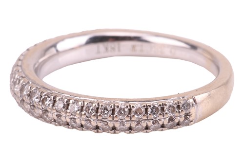 Lot 132 - A diamond half-eternity ring from Vera Wang...