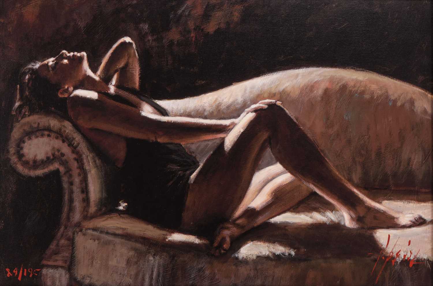 Lot 59 - Fabian Perez (Argentinian b.1967) Paola on the...