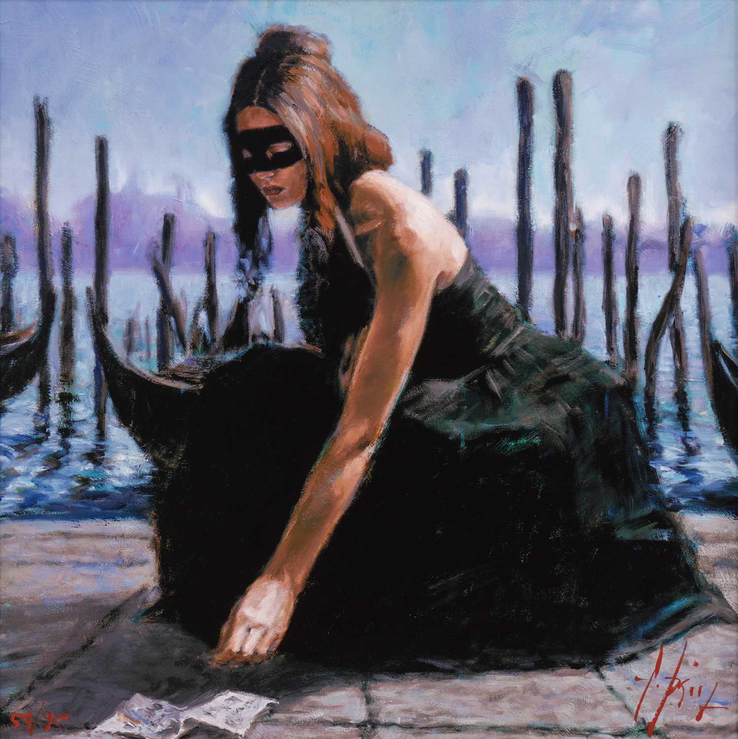 Lot 58 - Fabian Perez (Argentinian b.1967) Venice...