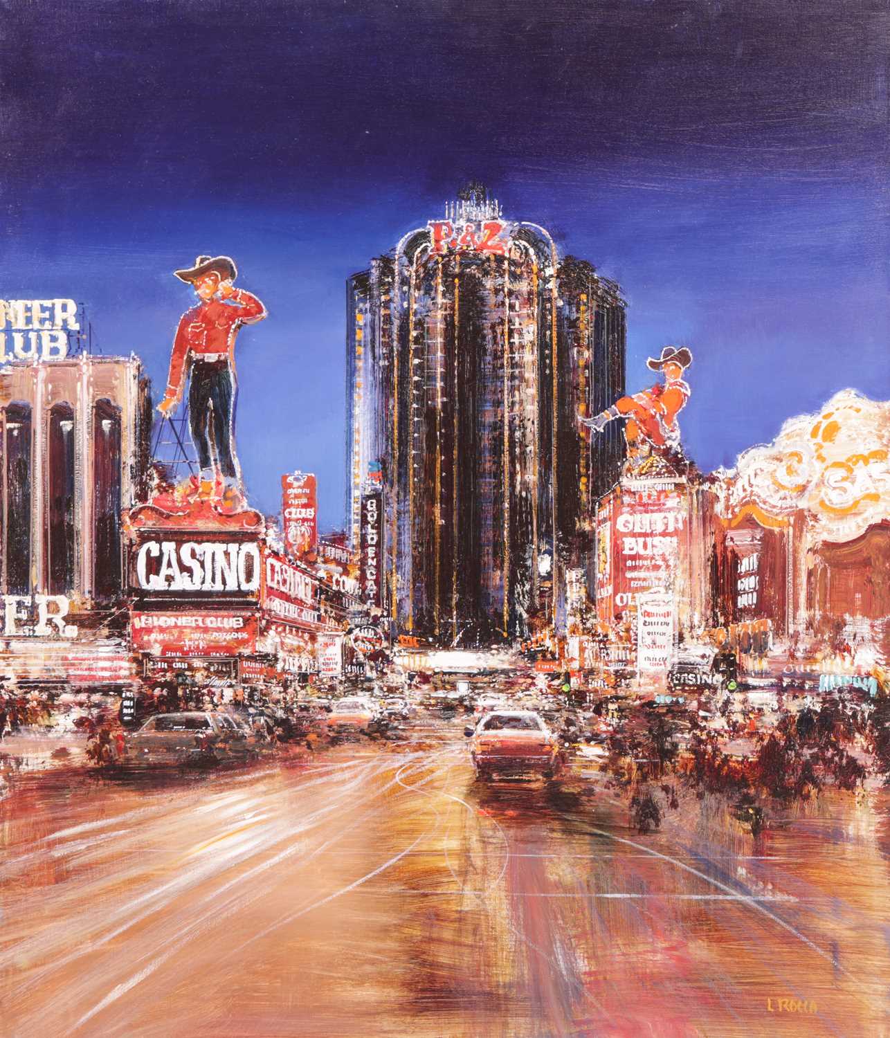 Lot 69 - Luigi Rocca (Italian b.1952) Las Vegas Urban...