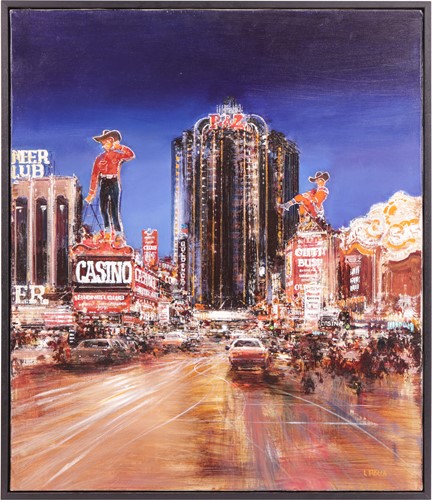 Lot 69 - Luigi Rocca (Italian b.1952) Las Vegas Urban...