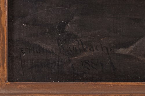Lot 39 - Hermann Kaulbach (German 1846-1909) Fireside...