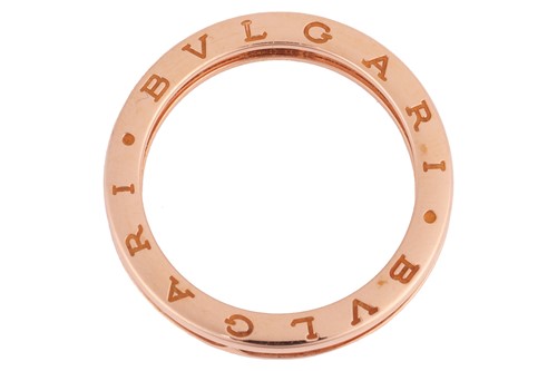 Lot 54 - Bulgari - a B.zero 1 ring in 18ct rose gold,...