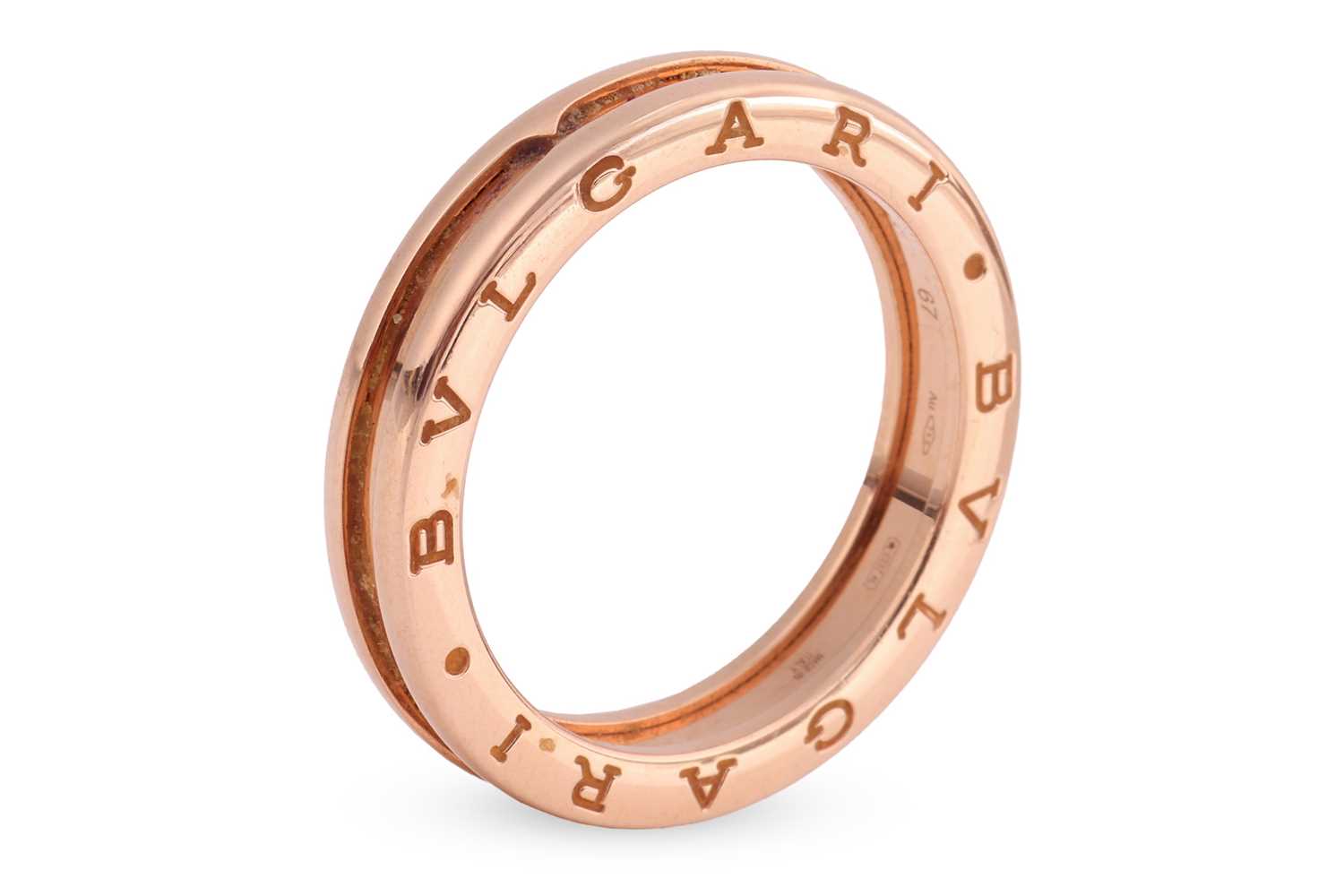 Lot 54 - Bulgari - a B.zero 1 ring in 18ct rose gold,...