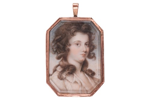 Lot 126 - John Bogle (Scottish 1746-1804) portrait of a...