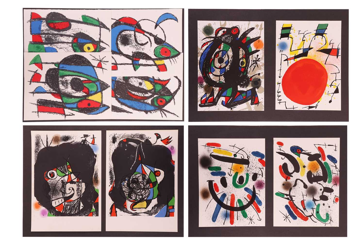 Lot 35 - After Joan Miró Lithograph II (VII) (1975) a...