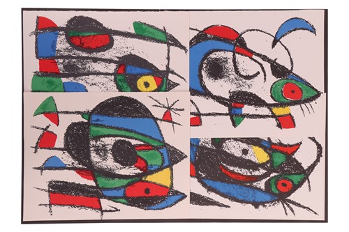 Lot 35 - After Joan Miró Lithograph II (VII) (1975) a...