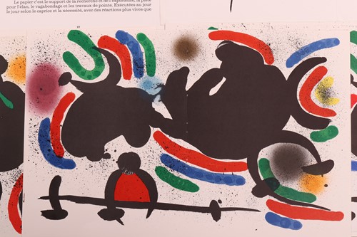 Lot 27 - After Joan Miró Lithograph IV (published by...