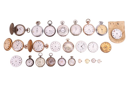 Lot 73 - A Hebdomas eight day pocket watch, the three...