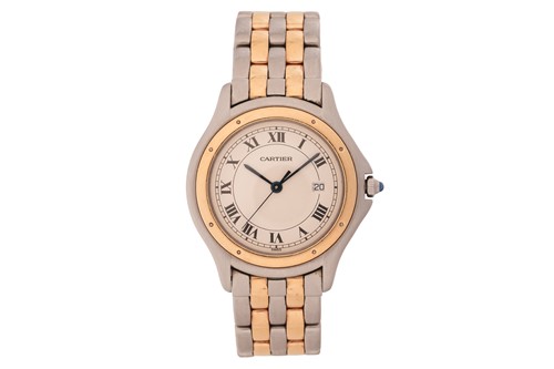 Lot Cartier Cougar Wrist Watch Reference: 187904...