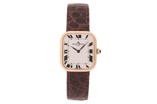 Lot Baume & Mercier 18ct Gold Wrist Watch...