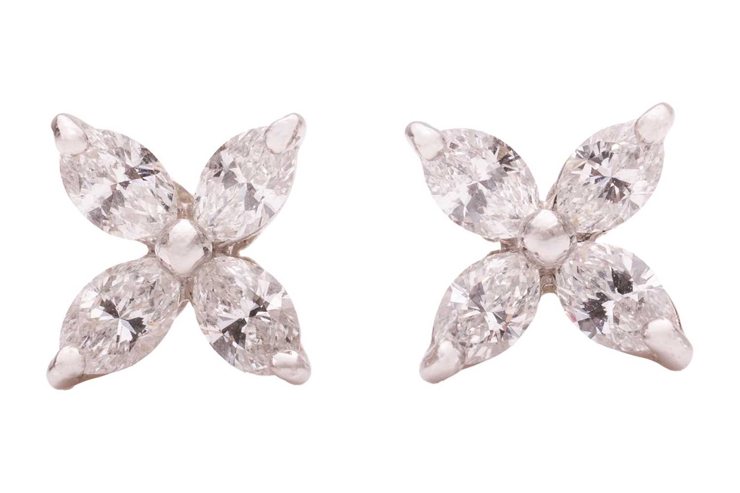 Lot 50 - Tiffany & Co. - a pair of Tiffany Victoria...