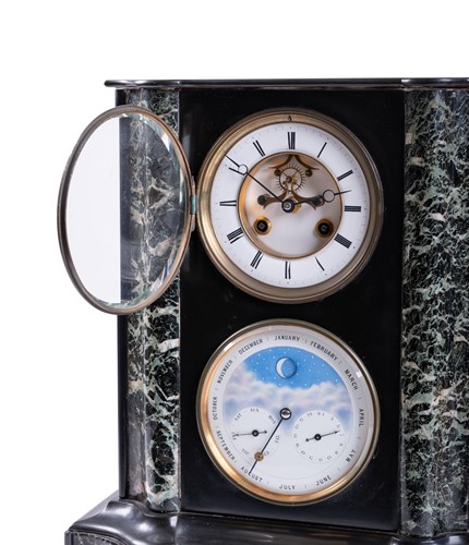 Lot A French black slate and green variegated...