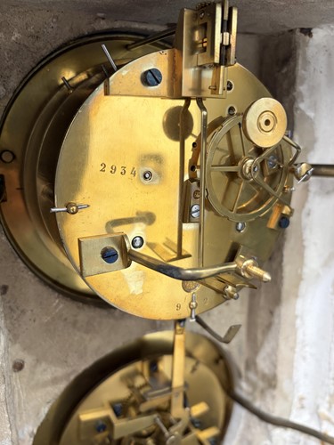 Lot 109 - A French black slate and green variegated...