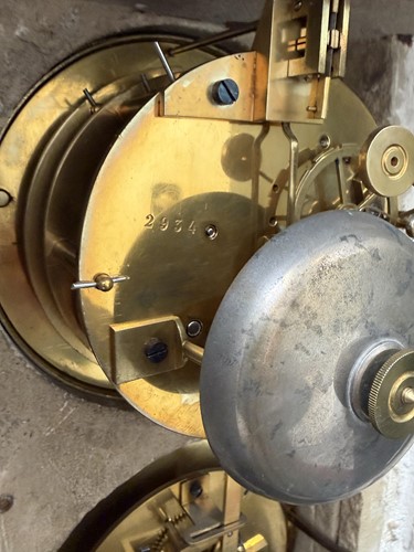 Lot 109 - A French black slate and green variegated...