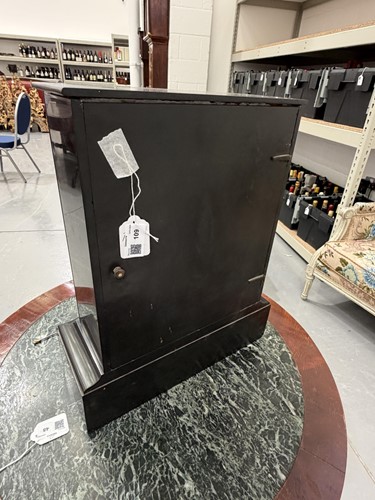 Lot 109 - A French black slate and green variegated...