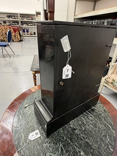 Lot 109 - A French black slate and green variegated...