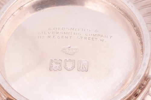 Lot 370 - A silver three-piece tea service, by...