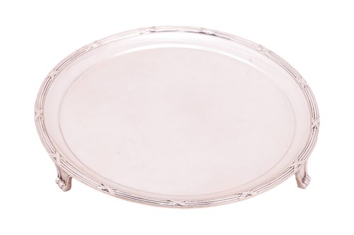 Lot 374 - A silver circular salver, by C J Vander (Henry...