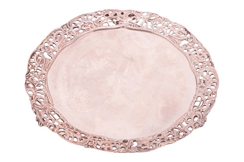 Lot 375 - A Victorian silver salver, by John Heath &...