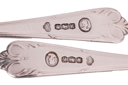 Lot 421 - A silver service of Louis XVI pattern flatware...