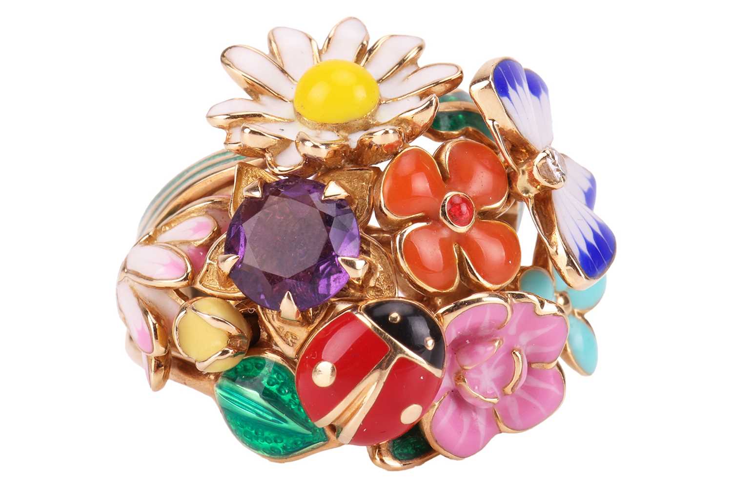 Lot 227 - Christian Dior - a 'Diorette' ring, designed...