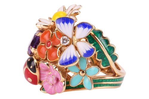 Lot 227 - Christian Dior - a 'Diorette' ring, designed...