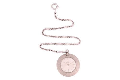 Lot 308 - Baume & Mercier – an ‘18K’ open-face pocket...