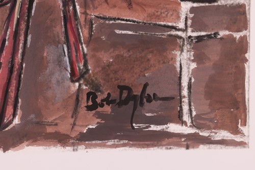 Lot Bob Dylan (American, b.1941) Sidewalk Café...