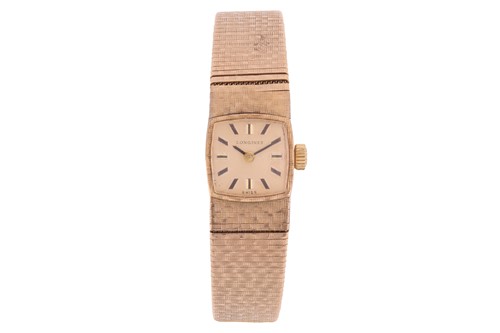 Lot 289 - Longines A 1970s 9ct Gold Lady's Wristwatch...