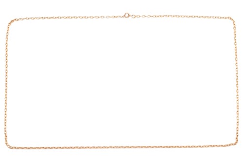 Lot 125 - A cable link necklace, fastens with a...