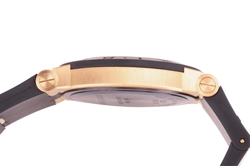 Lot 300 - Bulgari Diagono 18ct Gold & Titanium Wrist...