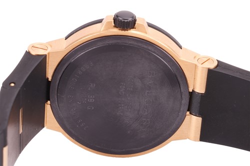 Lot 300 - Bulgari Diagono 18ct Gold & Titanium Wrist...