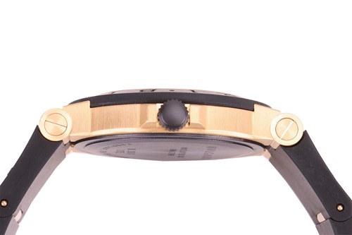 Lot 300 - Bulgari Diagono 18ct Gold & Titanium Wrist...