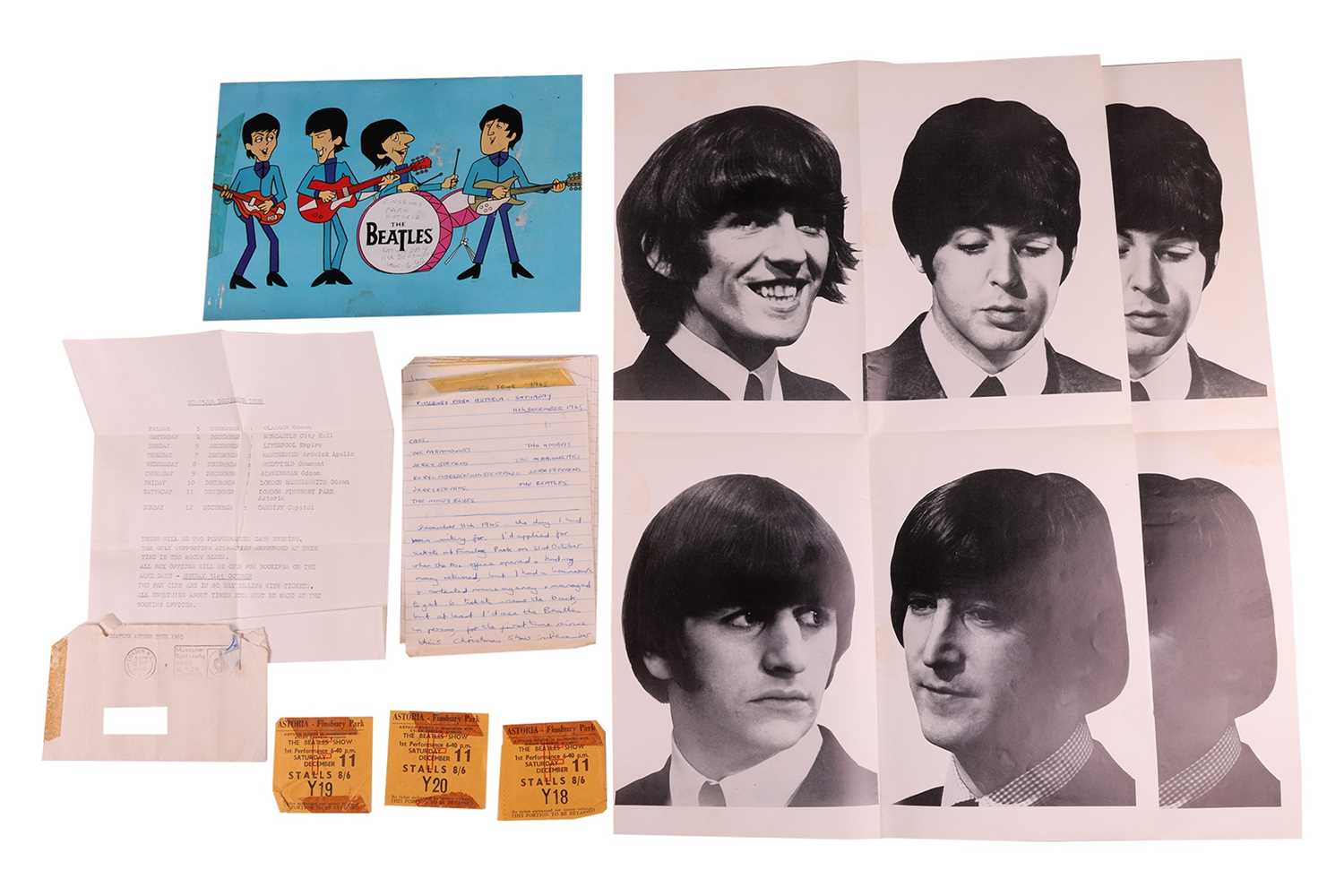 Lot 58 - The Beatles: three original ticket stubs for...