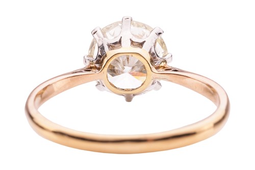 Lot 52 - A diamond solitaire ring, containing a round...
