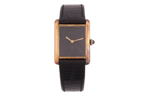 Lot 268 - Cartier Must de Cartier Vermeil Tank Wrist...